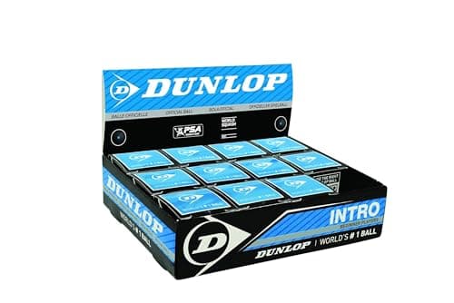 Image of DUNLOP Sports Intro Beginner Squash Ball, 12-Ball Box