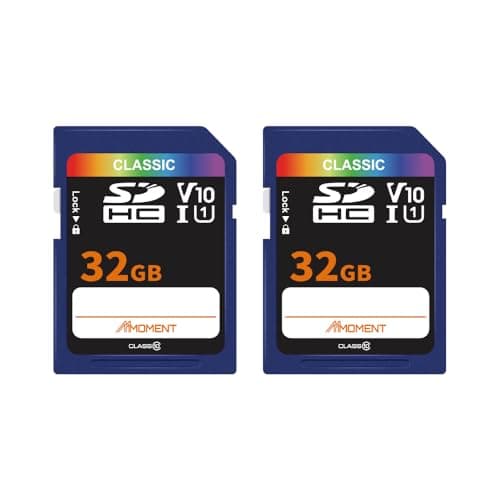 Image of MMOMENT 32GB (2-Pack) Full-Size SDHC Card Compatible with Camera, PC, A1, UHS-I, U1, V10, Class 10, Read Speed Up to 97 MB/s,Write Speed Up to 25MB/s