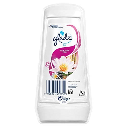 Image of Glade Solid Gel Air Freshener, Odour Eliminator for Home & Bathroom, Relaxing Zen, 150g