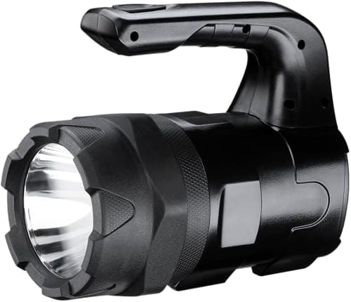 Image of Varta Indestructible BL20 Pro 6 Watt LED Torch/Work Light, incl. 6X AA Longlife Power Batteries, Waterproof and dust-Resistant, absorbs Impact, anodised Aluminium casing, Black