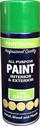 Image of PAINTfactory Colour It Quick Drying Spray Paint 400ml Lime Green Gloss Finish
