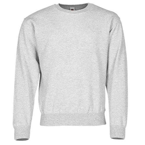 Image of Fruit of the Loom Men's Set-In Classic Sweater, Heather Grey, X-Large