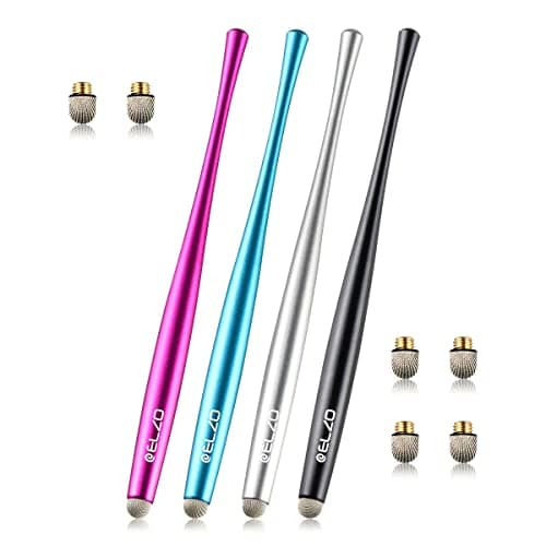 Image of ELZO Stylus Pen, 4 Pieces Tablet Touch Screen Styluses Pens, 100% Compatible with All Tablets Touchscreen iPhone iPad Samsung Surface Huawei Chromebook