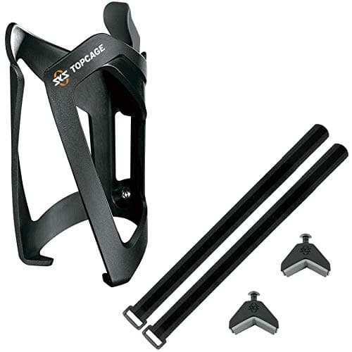 Image of SKS Anywhere Cycling Bottle Cage Adapter & TopCage - Black/Bicycle Cycle Flask Bidon Holder Mount Attachment Mountain Road Trail Part Kit Riding Ride Lightweight Bracket Frame Top Accessories