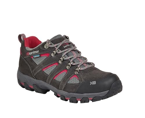 Image of Karrimor Women's Bodmin Low 5 Ladies Weathertite Rise Hiking Boots, Grey (Dark Grey), 5 UK