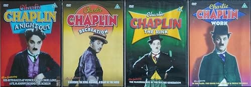 Image of CHARLIE CHAPLIN 1-4 THE BEST OF COLLECTION / 1. A NIGHT OUT / 2. RECREATION / 3. THE RINK / 4. WORK = ULTIMATE 4x DVD SET