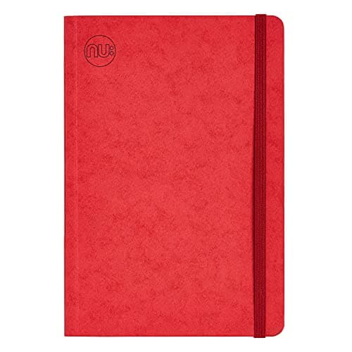 Image of nu: Notebooks - Craze Cloud Range - A5 Journal - Journal Supplies - Stationery Notebooks - Ruled Notepad - Red - 160 Pages