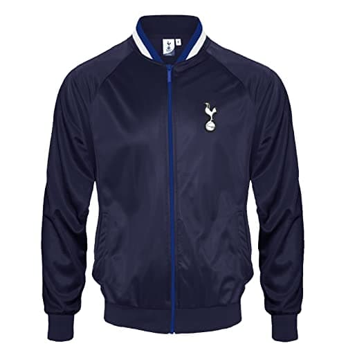 Image of Tottenham Hotspur FC Official Gift Mens Retro Track Top Jacket Navy Medium