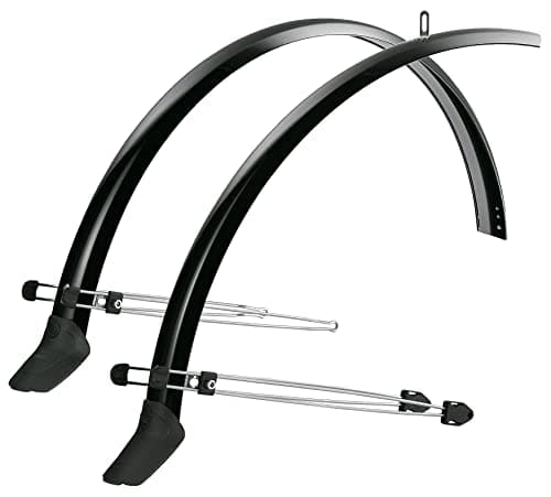 Image of SKS Commuter Mudguard Set: Durable 35mm wide fenders for 28" wheels. Includes spoilers for extra coverage, ideal for commuting in all weather conditions
