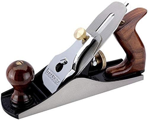 Image of Draper Expert 250mm Smoothing Beech Wood Plane | 50mm Blade Hand Tools | High Carbon Steel Manual Tool | Wooden Handle and Knob | 45241