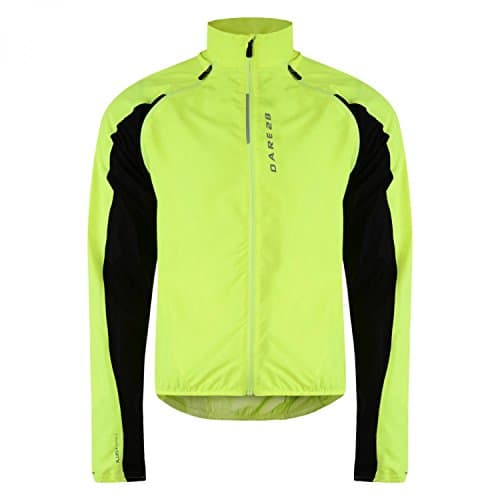 Image of Dare 2b Men's Unveil Wind Shell Jacket - Fluorescent Yellow, X-Large