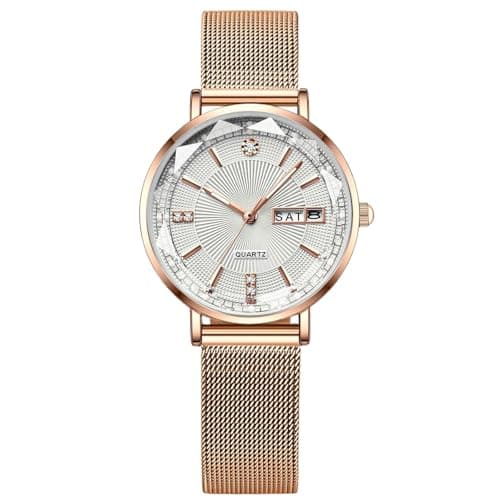 Image of RORIOS Women's Watch Ladies Quartz Watches with Stainless Steel Strap Waterproof Wrist Watch Fashion Diamond Watches for Women