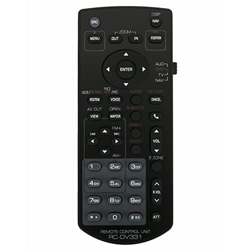 Image of VINABTY Replacement Remote Control Fit for Kenwood Navigation DVD Receiver Monitor DDX374BT DDX340BT DDX24BT DNX-890HD DNX772BH DDX26BT DMX 7704S Remote RC-DV331 KNA-RCDV331