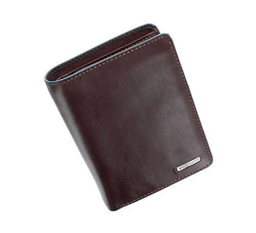 Image of VISCONTI Alps Collection Ralph Leather Wallet with RFID Protection - ALP87 Brown
