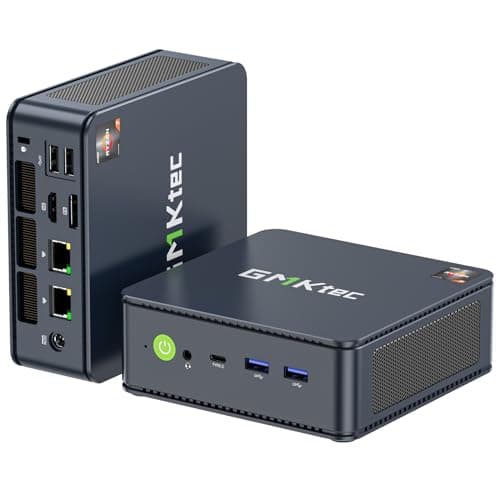 Image of GMKtec AMD Ryzen 7 Mini PC W-11 Pro 7730U(Schlagen Sie Ryzen 7 5825U) (8 C/16 T4,50 GHz), M5 Ultra Dual LAN 2.5G Mini Computer, 32GB DDR4 RAM+1TB PCIe-SSD, WiFi 6, USB 3.2, USB-C, BT 5.2, DP, HDMI