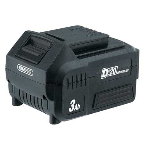 Image of Draper 00649 D20 20V Lithium Battery (3.0Ah), Black