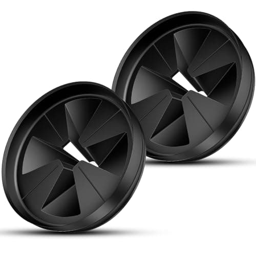 Image of SYIDINZN Sink Baffle QCB-AM Replacement for InSinkErator Evolution Series Garbage Disposal Splash Guards 3 3/8'' Removable Quiet Collar Drain Plugs, Garbage Disposer Accessories, Black