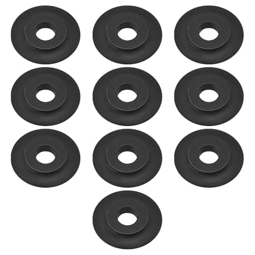 Image of YINETTECH 10Pcs Spare Copper Pipe Slice Cutting Wheel Blade 18 * 3 * 5mm Replacement Cutting Wheel For 3-28mm 3-35mm 4-28mm 5-50mm Tube Cutter, Black