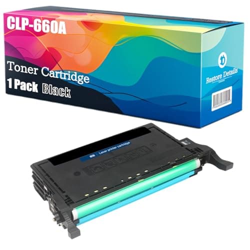 Image of High Yield CLP-660A CLP-K660A CLP-C660A CLP-M660A CLP-Y660A Toner Cartridge Compatible for Samsung CLP-610ND CLP-660N CLP-660ND CLP-661 Printer, Unleash High-Definition Printing (Black)