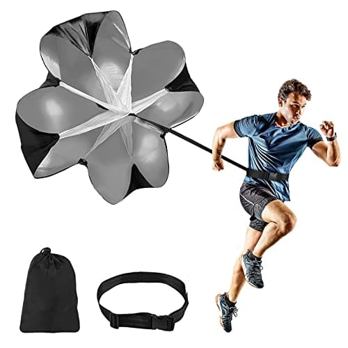 Image of Newthinking Running Speed Training Parachute, 2Pack Sprint Chute Resistance Umbrella with Adjustable Strap, Fitness Strength Training for Youth and Adults