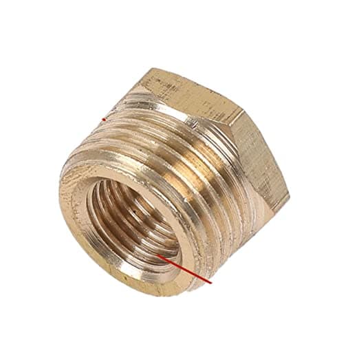 Image of Brass Pipe Hex Nipple Fitting Quick Coupler Adapter M14*1.5 M20*1.5 M10 16 18 22 27 1/4 Pressure Gauge Conversion Copper Joint-Adapter Female to M,A M27x2,B M22x1.5