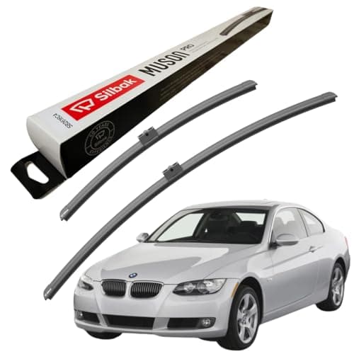 Image of Silbak Windscreen Wipers, fits for BMW 3 SERIES COUPE (09/2006-08/2009) Front Wiper Blades, 600mm/400mm