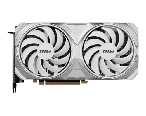 Image of MSI GeForce RTX 4070 Ti SUPER 16G VENTUS 2X WHITE OC Graphics Card - 16GB GDDR6X, 2655 MHz, PCI Express Gen 4, 256-bit, 3x DP v1.4a, HDMI 2.1a (Supports 4K & 8K HDR)