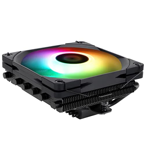 Image of TR-AXP120-X67 Black ARGB Low Profile CPU Air Cooler with Quite 120mm TL-C12015B-S PWM Fan, 6 Heat Pipes, 67mm Height, For AMD AM4 AM5/Intel LGA 1700/1150/1151/1155/1200/2011/2066/1851
