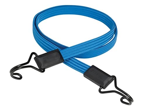 Image of Master Lock Flat Bungee with Hooks [120 cm Bungee Cord] [Double Reverse Hook] 3227EURDAT - Ideal for Transporting, Packing and Securing Loads
