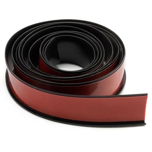 Image of Ollanoos 3M*4.5CM*0.7CM L-Style Car Truck Wheel Arches Fender Flares Cover Rubber Lips Seal Strip, Black Wheel Arch Trim Rubber, Replace for Car Front Rear Bumper