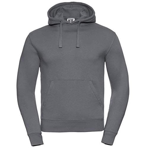 Image of Russell Mens Authentic Hooded Sweatshirt/Hoodie (XL) (Convoy Grey)