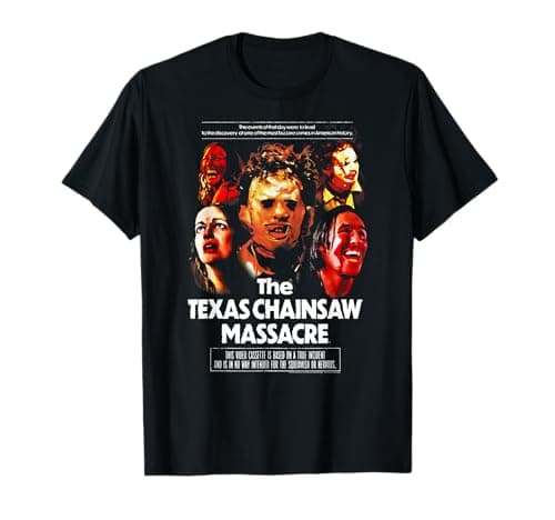Image of The Texas Chainsaw Massacre Horror Movie Poster T-Shirt