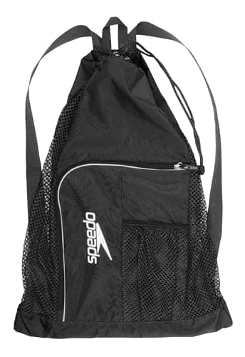 Image of Speedo Adult Unisex Ventilator Deluxe Mesh Bag Sports Equipment Bags, Black, 1Sz