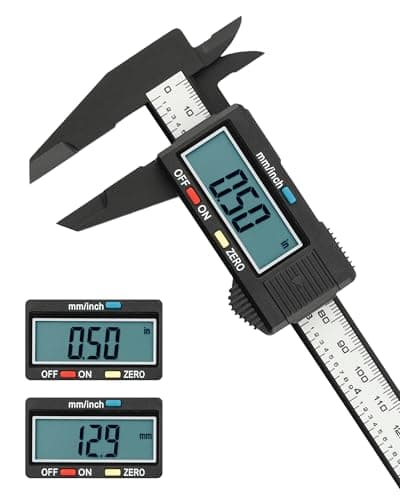 Image of Acual Digital Vernier Caliper, 150mm Caliper Measuring Tool with Large LCD Screen Lightweight Digital Vernier Caliper with Inch/Millimeter Conversion for DIY,Household,Jewelry,Woodworking