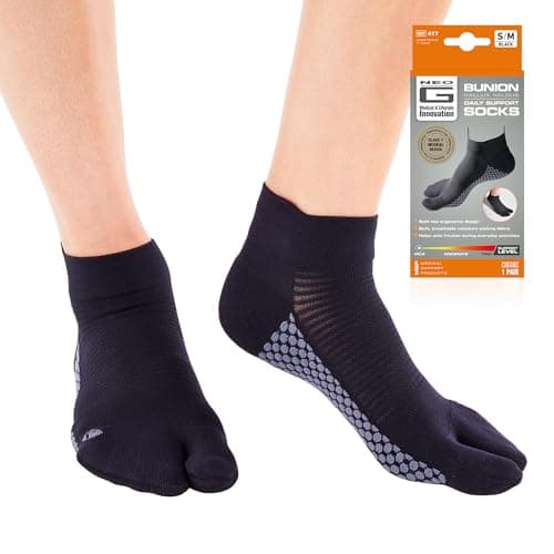 Image of Neo-G Bunion Support Socks – Daily Wear Hallux Valgus Toe Separator for Bunion Pain Relief, Friction, In-Shoe Breathable – Class 1 Medical Device - Right & Left – Pair – Unisex (S/M)