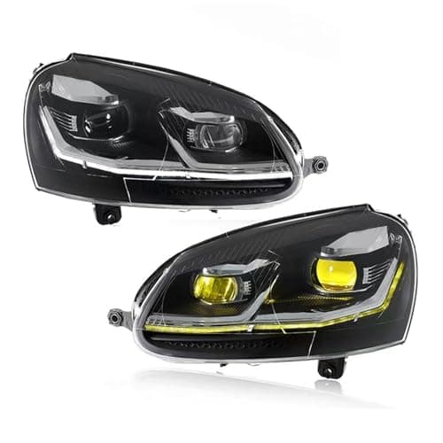 Image of ORAMONTEX Headlights Compatible With VW Golf 5 MK5 2003-2011 Led Head Lamp DRL High Low Beam Assembly(B)