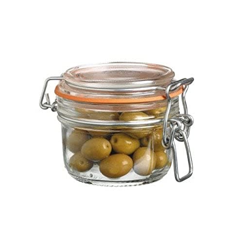 Image of KitchenCraft Home Made Terrine Style Glass Jar with Lid and Airtight Clip Seal, 125 ml