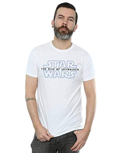 Image of Star Wars The Rise of Skywalker Logo Men's T-Shirt White Large