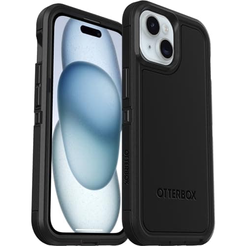 Image of OtterBox Defender XT Case for iPhone 17e, 16e, 15, 14, 13 with MagSafe, Shockproof, Drop proof, Ultra-Rugged, Protective Case, 5x Tested to Military Standard, Black