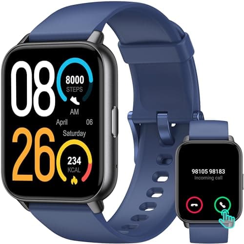 Image of LETSACTIV Smart Watch for Men Women,1.91" HD Fitness Tracker, Answer/Make Calls, No App/Phone Needed Pedometers, Fitness Watch with Blood Oxygen Heart Rate Monitor,100+Sports Modes Step Counters,Blue