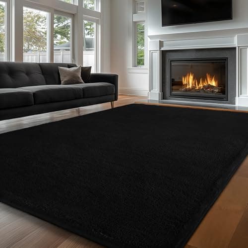 Image of Sour Lemon Carpet Rugs Living Room Large 200x290, Grey Rug for Bedroom Washable Area Rug Anti Slip Fluffy Rug Shaggy Cream Carpets Extra Large Rugs for Living Room Kids Room