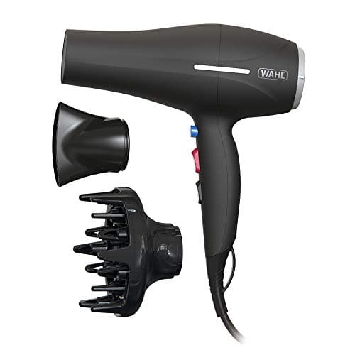 Image of Wahl Ionic Smooth Hairdryer,Cool Shot Button, 3 Heat and 2 Speed Settings, Quick Dry Airflow, Fast Drying, Reduce Static, Black