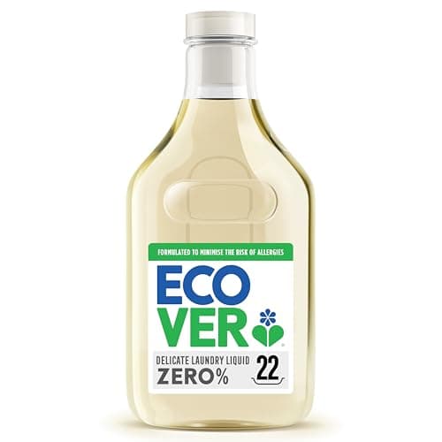 Image of Ecover Zero Wool & Silky Laundry Detergent, Laundry Washing Liquid, For Sensitive Skin, Baby Laundry 1 x 22 Washes, 1 x 1L