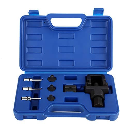 Image of 8Pcs Heavy Duty Motorcycle Drive Chain Car Cam Chain Splitter Kit with Riveting Tool Set, Motorcycle Motorbike Car Drive Cam Chain Breaker with Case for Chain Size 520 525 530 and 532