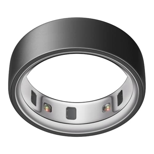 Image of OURA Oura Ring 4 - Stealth - Size 14 - Smart Ring | Sleep Tracking Wearable - Heart Rate - Fitness Tracker - Up to 8 Days Battery Life