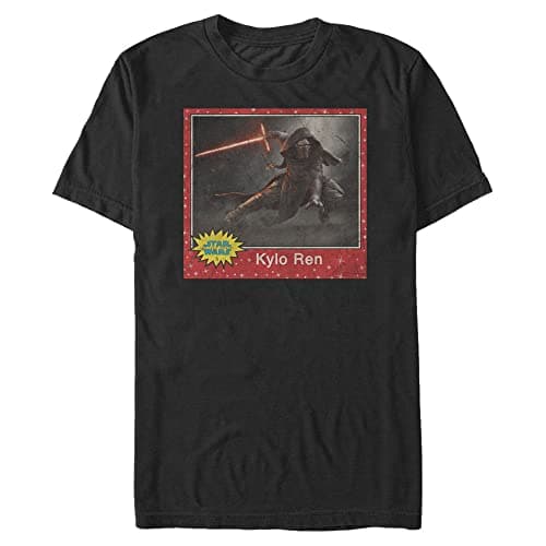 Image of STAR WARS Big & Tall Force Awakens Kylo Ren Bubble Men's Tops Short Sleeve Tee Shirt, Black, XX-Large