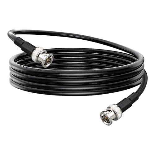 Image of Boobrie 3M BNC Male to Male 75 Ohm Coaxial Cable RG59 BNC SDI Cable Black Video Extension Cable for CCTV, Security Camera, DVR, 3G-SDI, Surveillance Systems