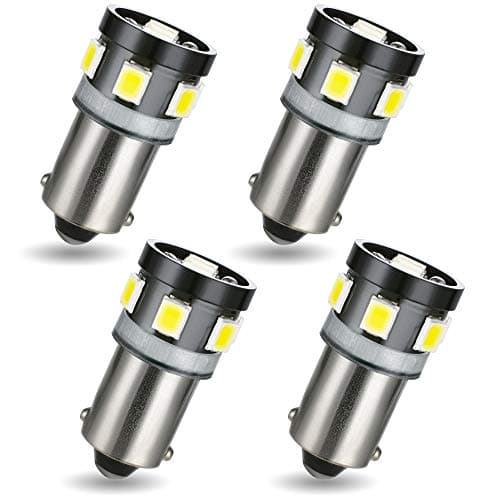 Image of AGLINT BA9S LED Bulb 12V Ba9 T4W 53 1895 Wedge Replacement for Car LED Interior Indicators Festoon Dome Map Side Marker Trunk Number Plate Light 6500K White 4PCS