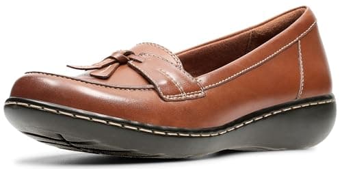 Image of Clarks Women's Ashland Bubble Slip-On Loafer, Brown Multi, 5.5 UK