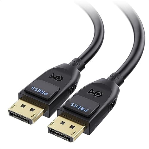 Image of Cable Matters [VESA Certified] DisplayPort 2.1 Cable 2m, Support 40Gbps DP40 8K 120Hz, 4K 144Hz in Black with FreeSync, G-SYNC and HDR for Gaming Monitor, PC, RTX 4080/4090, RX 7900 and More